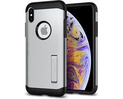 Spigen Slim Armor Hoesje Apple iPhone XS Max Satin Silver