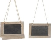 5x Krijtbord hangers etiketten/labels 15 x 10 cm - Hobbymateriaal/DIY - Plaatsnaamkaartjes bruiloft
