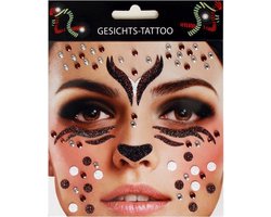 Gezichtssticker Ree (Rood)