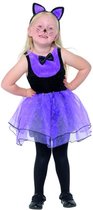 Kleine paarse kat outfit voor meisjes - Verkleedkleding
