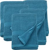 Handdoek set 5-delig 70x140 cm 100% katoen turquoise