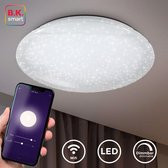 B.K.Licht - Plafondlamp - smart lamp - WiFi - App bediening - dimbaar - Ø50cm - 40W LED