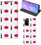 Geschikt voor Samsung Galaxy S20 Plus Hoesje met Magneet Lipstick Kiss