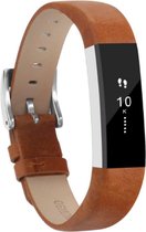 By Qubix - Lederen bandje Fitbit Alta - Camel bruin - Fitbit alta bandjes