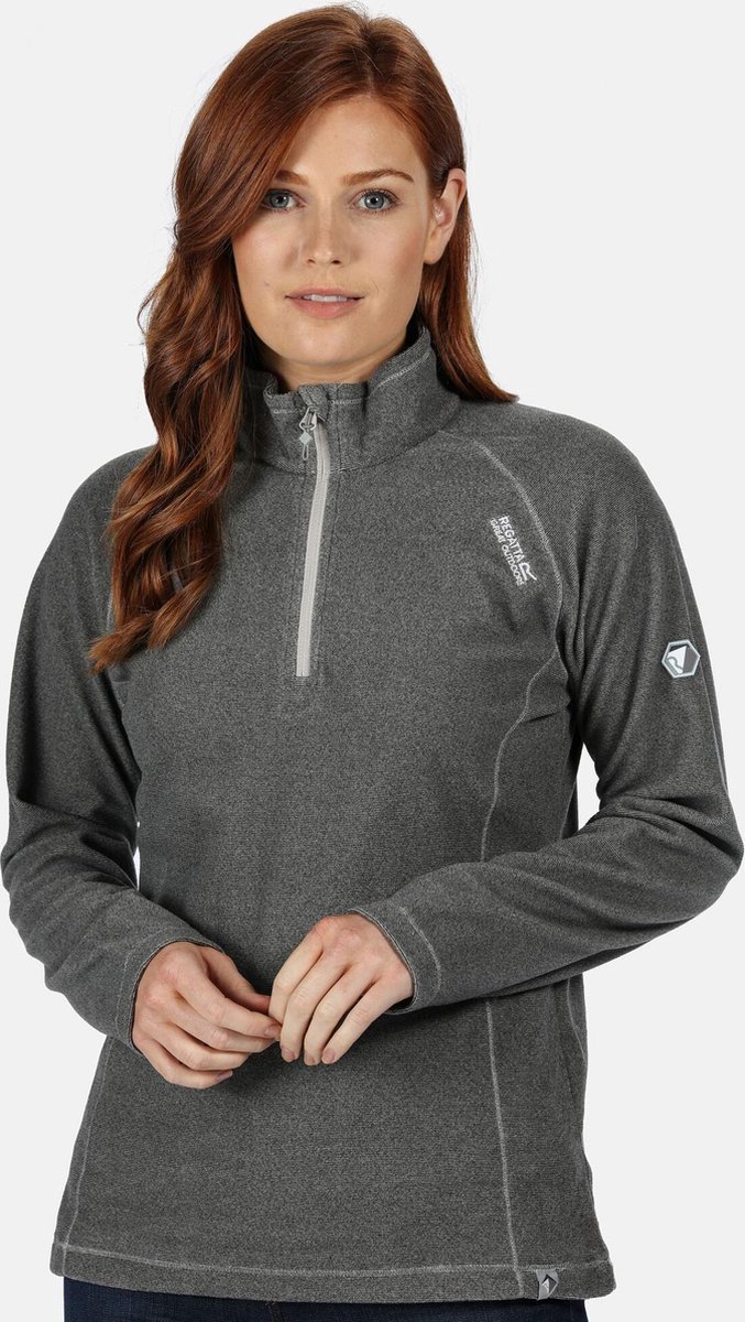 Montes lichtgewicht half rits fleece Grijs