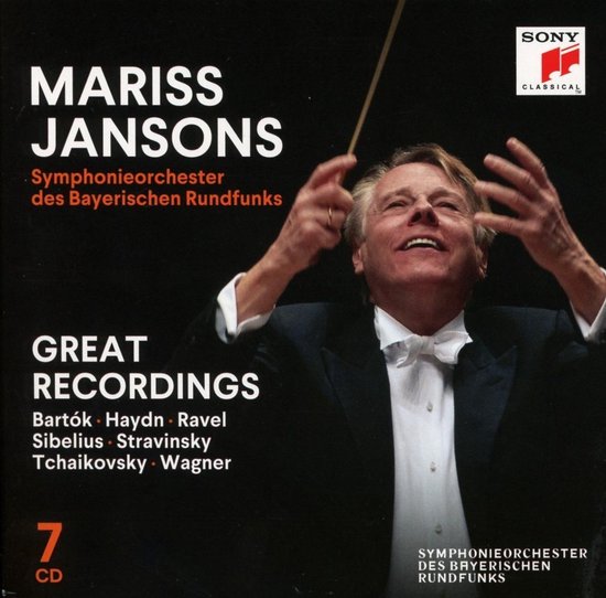 Mariss Jansons dirige le Symphonieorchester des Bayerischen Rundfunks sur la couverture de "Great Recordings", 7 CD.