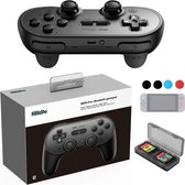 8Bitdo SN30 Pro Plus Draadloze Bluetooth Game Controller + JoyCon caps + kaarthouder