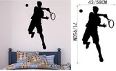 3D Sticker Decoratie Tennis Tennis Vinyl Muurstickers voor de woonkamer Sportkunst aan de muur Decals Gym speler muurschilderingen Wallpaper - Tennis9 / Small