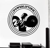 3D Sticker Decoratie Hoge kwaliteit Fitness Gym Muurstickers Sport Powerlifing Bodybuilding Vinyl Decals Home Sticker Woonkamer Decor
