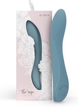 The Rose G-Spot Vibrator – Vibrators voor Vrouwen – Stijlvolle G-spot Vibrator – Inclusief Oogmasker en Toy Bag - Blauw