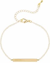 LGT JWLS Dames Armband Golden Bar Goud