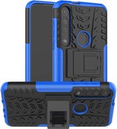 Motorola Moto G8 Plus hoes - Schokbestendige Back Cover - Blauw