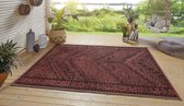 Binnen & buiten vloerkleed Mardin - rood/zwart 160x230 cm