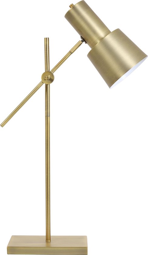 Tafellamp 15x15x68-82 cm PRESTON antiek brons