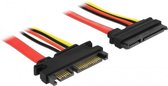 DeLOCK 83804 SATA-kabel 1 m SATA 22-pin Zwart, Rood, Geel