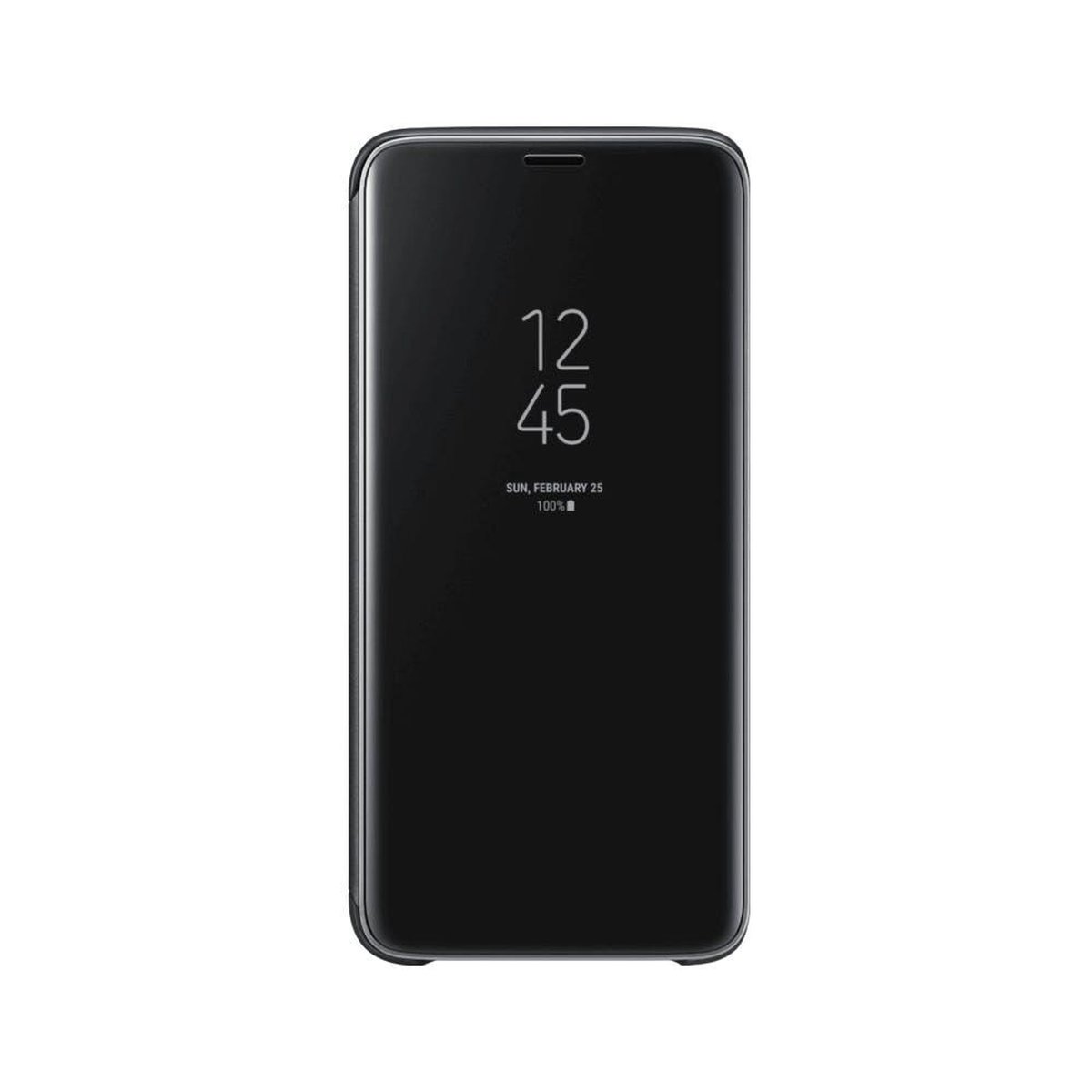 Samsung Clear View Standing Cover - voor Samsung Galaxy S9 - Zwart | bol.com