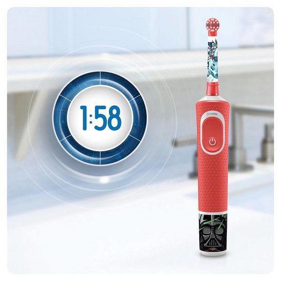 Oral-B Kids Star Wars - Elektrische tandenborstel kind + Reis-etui in geschenkverpakking - Oral B