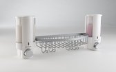 Compactor Zeepdispenser Dubbel 44 Cm Chroom Wit