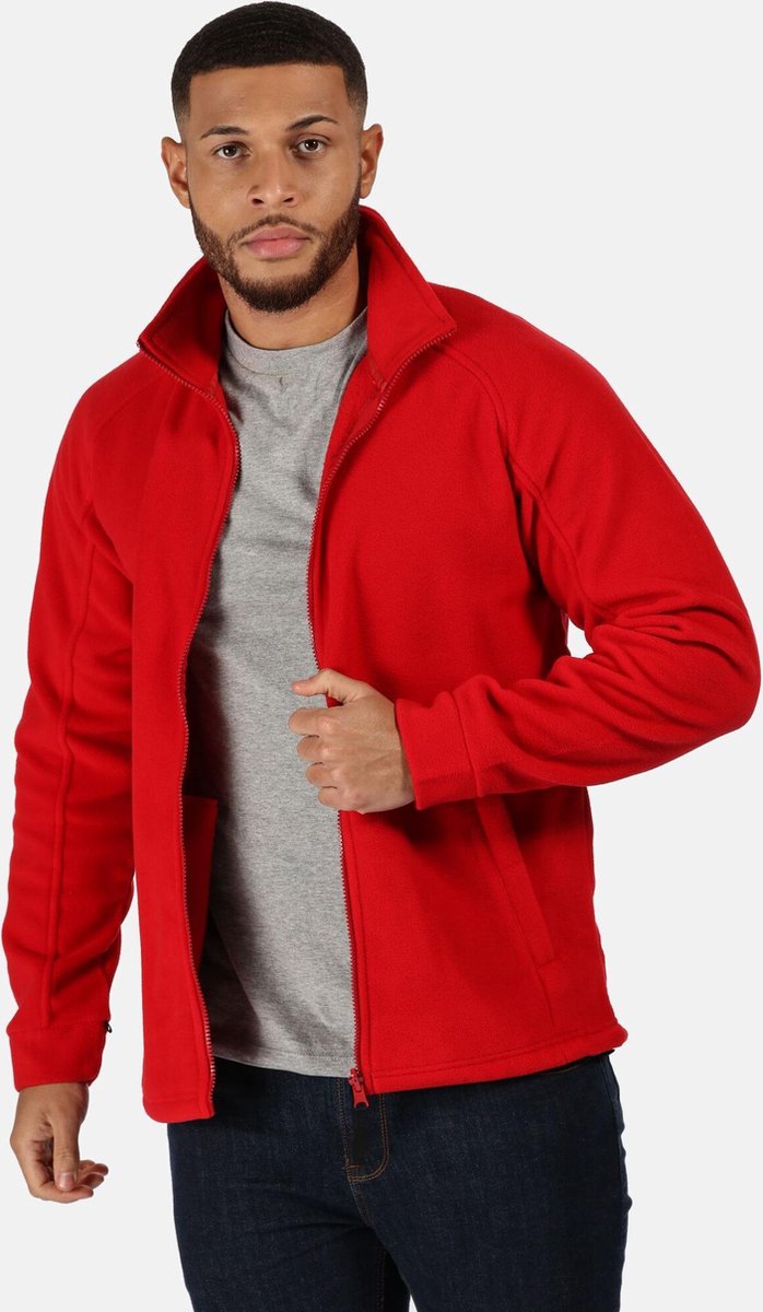 Fleece Heren Voor Hiking Rood