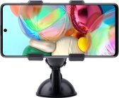 Shop4 - Samsung Galaxy A71 Autohouder Raamhouder Klem Zwart