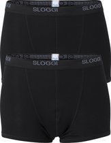 Sloggi Men Basic Short - heren boxers (2-pack) - zwart - Maat: S