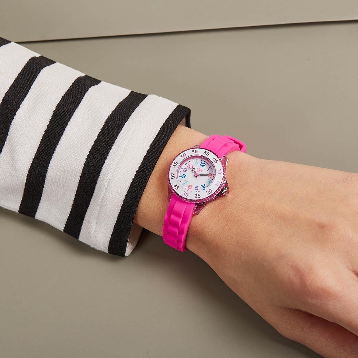 Leer De Tijd Horloge ICE Princess Horloge - Roze Siliconen Horloge Voor Meisjes | Waterdicht & Lichtgewicht ICE Princess Meisjeshorloge