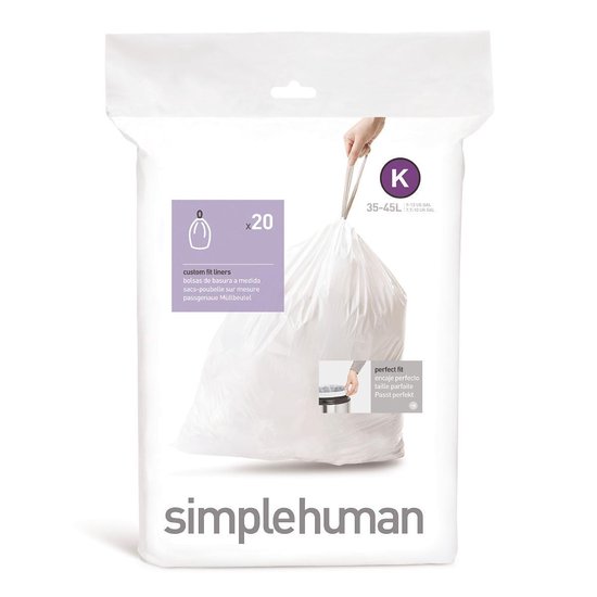Sacs à déchets Simplehuman Code K - 38 l - 20 pcs | bol.com