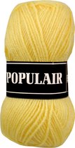 Beijer BV Populair acryl garen - midden geel (02) - pendikte 3,5 a 4mm - 10 bollen