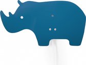 Roommate Wandlamp Rhino Junior 18,5 X 33 Cm Staal 7w Blauw