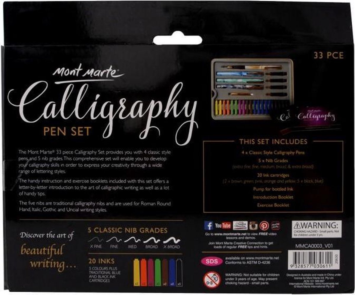 Mont Marte Hand Lettering Kit Signature 26pc – Mont Marte Global