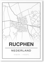 Poster/plattegrond RUCPHEN - 30x40cm