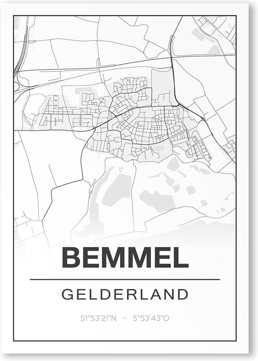 Poster/plattegrond BEMMEL - A4
