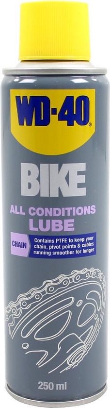 Maintenance et Entretien Velo WD-40 Bike Lubrifiant Chaîne au PTFE