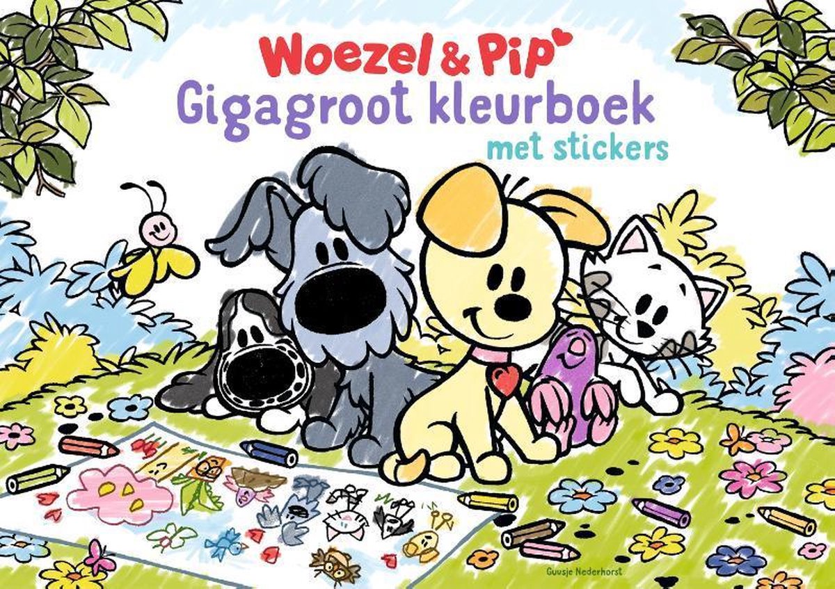 Woezel & Pip - Gigagroot Kleurboek - Guusje Nederhorst