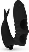 EasyToys Vinger Vibrator - Vinger Vibrator Vrouwen - Vinger Sleeve - Zwart
