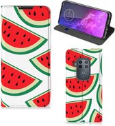 Motorola One Zoom Flip Style Cover Watermelons