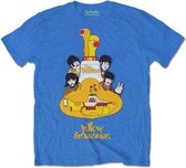 The Beatles Heren Tshirt -L- Yellow Submarine Sub Sub Blauw