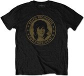 The Rolling Stones - Keith For President Kinder T-shirt - Kids tm 4 jaar - Zwart