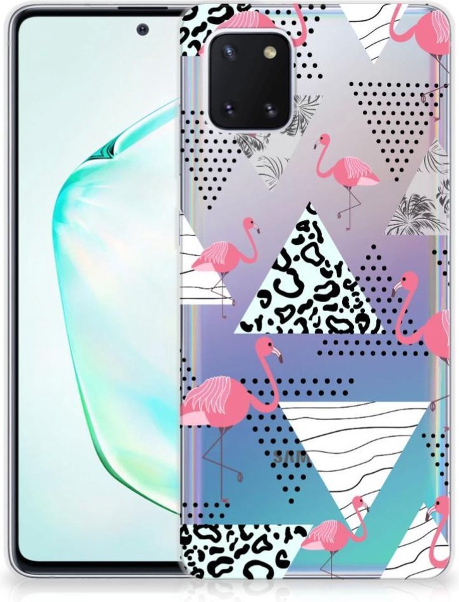 Samsung Galaxy Note 10 Lite TPU Hoesje Flamingo Triangle