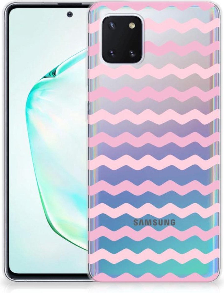 Samsung Galaxy Note 10 Lite TPU bumper Waves Roze