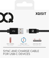 Xqisit XQISIT2774 USB-kabel 1,8 m USB 3.2 Gen 1 (3.1 Gen 1) USB A USB C Zwart