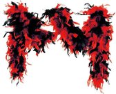 Boa gemeleerd zwart/rood 65gram 180cm lang