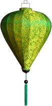Groene zijden Vietnamese lampion lamp ballon - B-GR-62-S