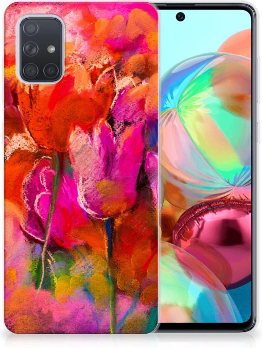 Hoesje maken Samsung Galaxy A71 Tulips