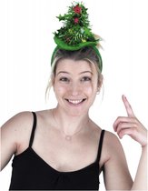 PARTYPRO - Groene kerstboom haarband voor volwassenen