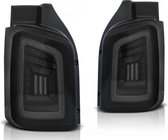 Achterlichten VW T5 04 03-09 / 10-15 SMOKE ZWART WIT LED TRANSPORTER
