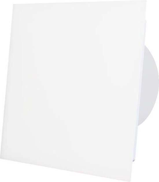 Badkamer ventilator rond 125 mm wit met timer - design EAT125T