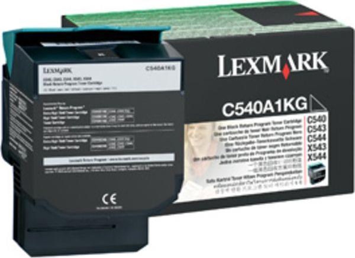Lexmark Toner Cartridge 1k F C54x/X54x Zwart
