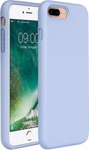Silicone case geschikt voor Apple iPhone 8 Plus / 7 Plus licht blauw
