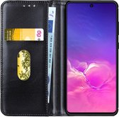 Samsung Galaxy S10 Lite Hoesje Portemonnee Split Leer Zwart